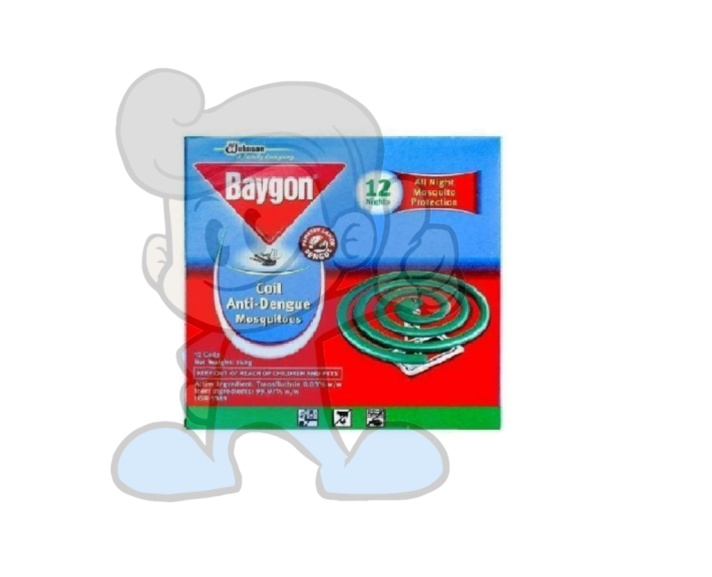 Scj Baygon Mosquito Coil Anti-Dengue (10 X 12S) Beauty