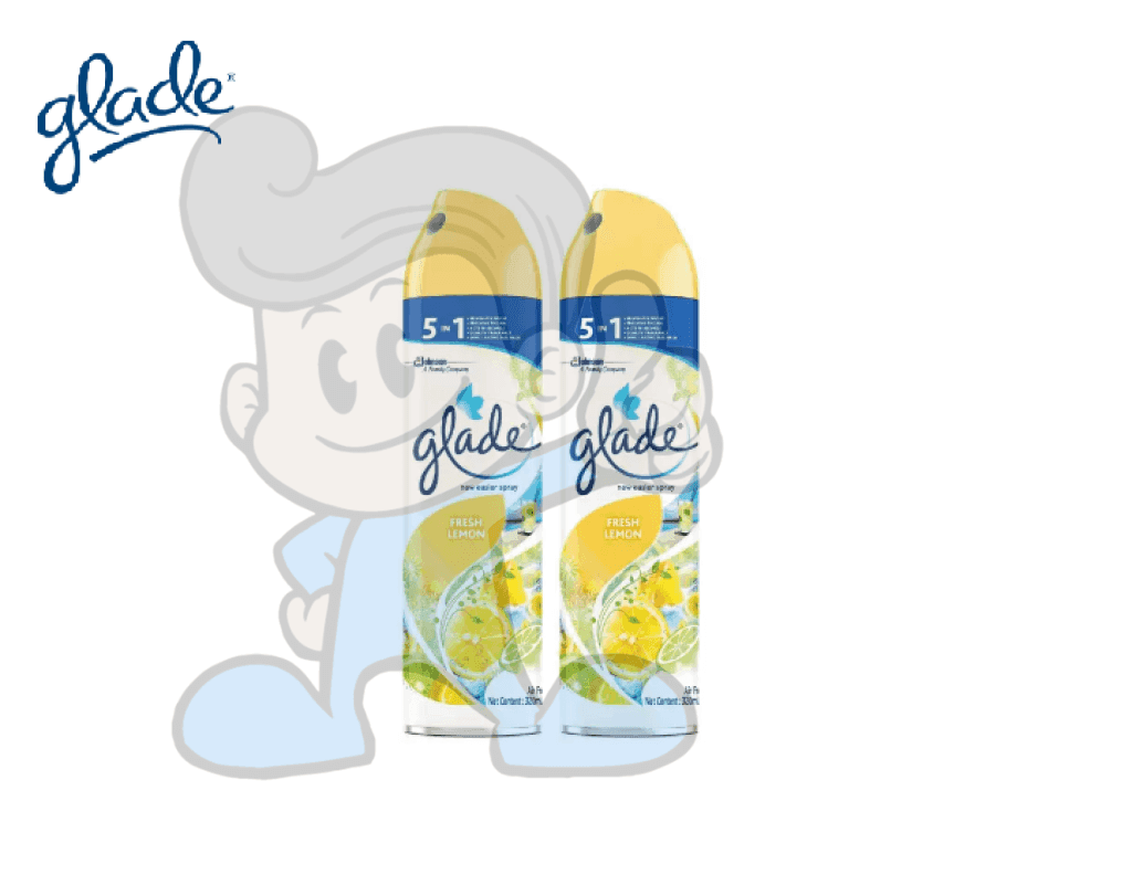 Scj Glade Air Freshener Fresh Lemon (2 X 320 Ml) Household Supplies