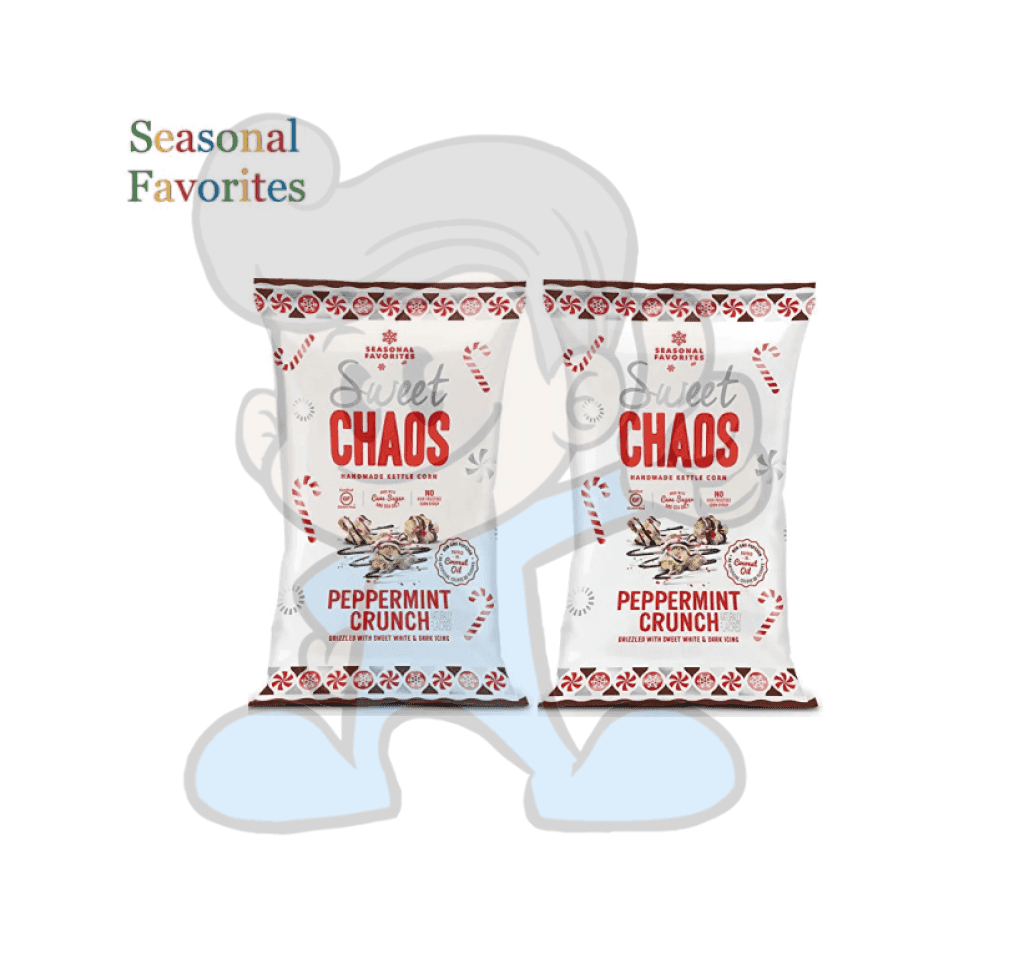 Seasonal Favorites Sweet Chaos Peppermint Crunch Kettle Corn (2 X 156G) Groceries
