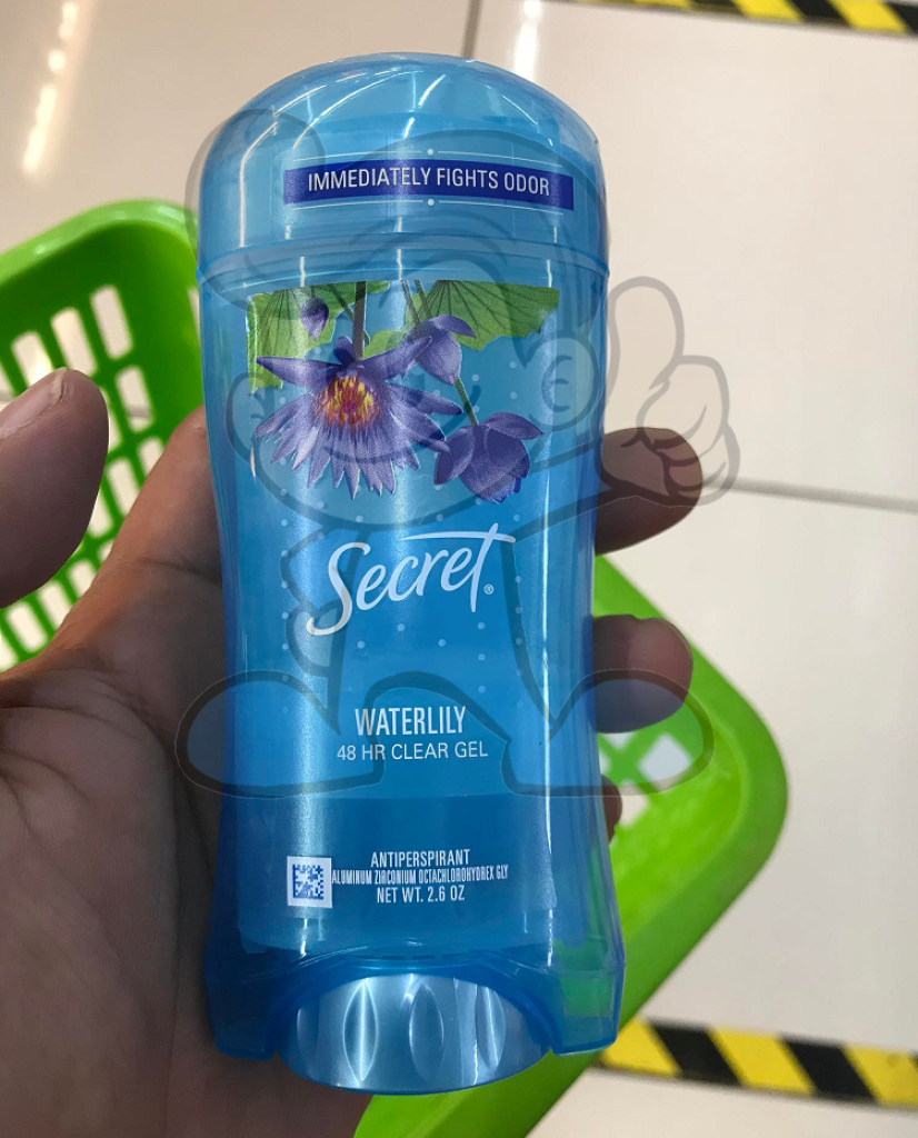 Secret Clear Gel Antiperspirant Deodorant Waterlily 2.6 Oz Beauty