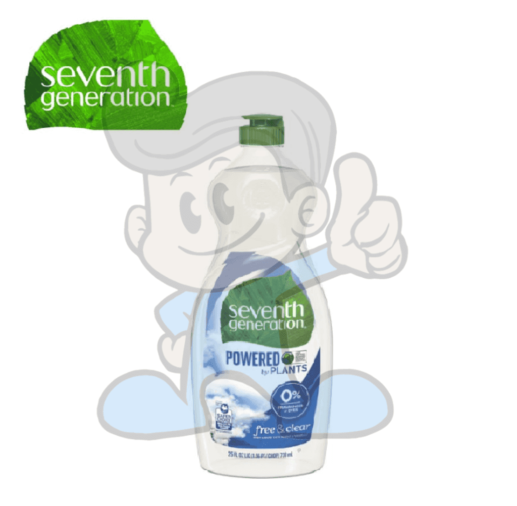 Seventh Generation Natural Dish Liquid Free And Clear 25 Oz. Household Supplies