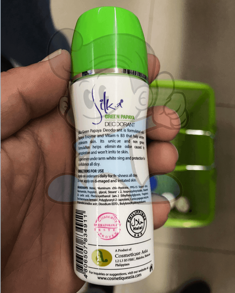 Silka Green Papaya Whitening Roll-On Deodorant (4 X 40Ml) Beauty
