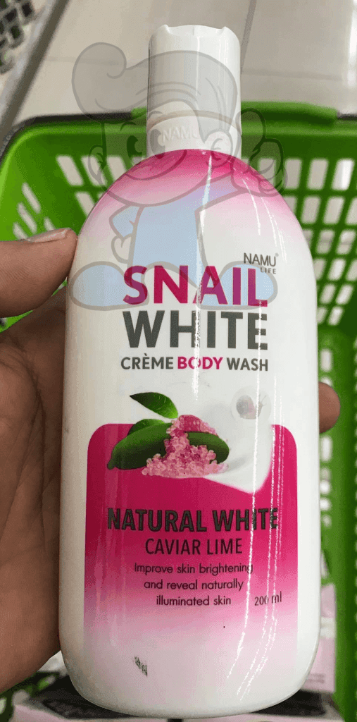 Snail White Creme Body Wash Natural Caviar Lime (2 X 200 Ml) Beauty
