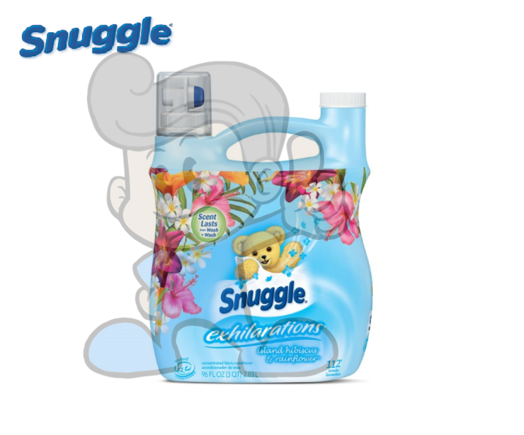 Snuggle Exhilarations Island Hibiscus And Rainflower Concentrated Fabric Conditioner 2.83L Household