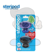 Steripod Clip-On Toothbrush Protector Violet & Black Pearl Beauty