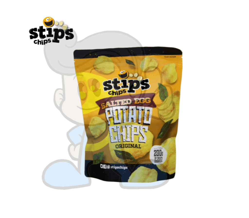 Stips Chips Salted Egg Potato 200G Groceries