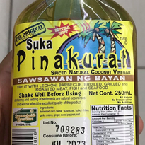 Suka Pinakurat Spiced Natural Coconut Vinegar (4 X 250 Ml) Groceries