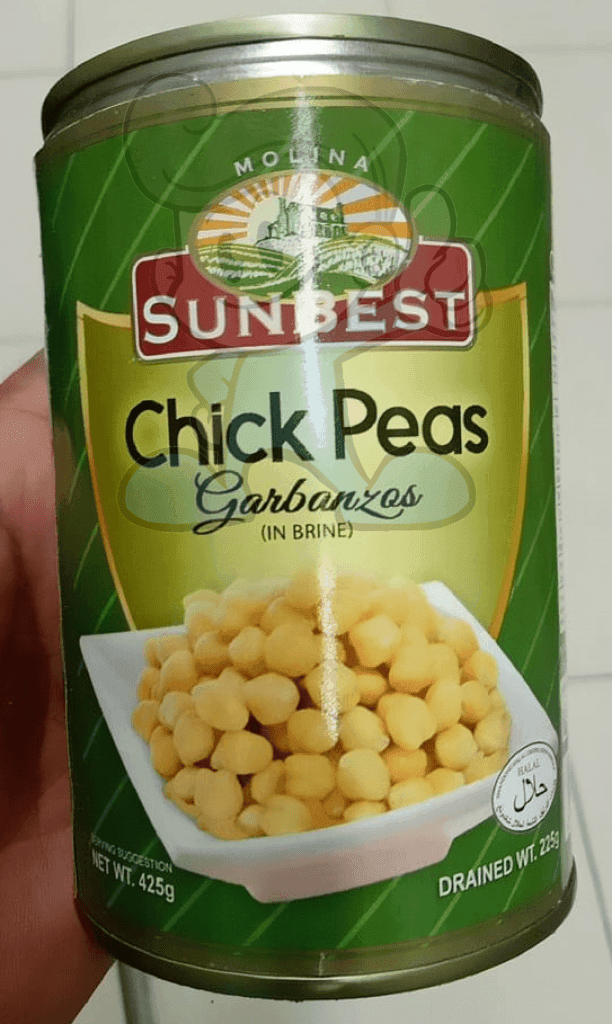 Sunbest Chick Peas Garbanzos In Brine (6 X 425 G) Groceries