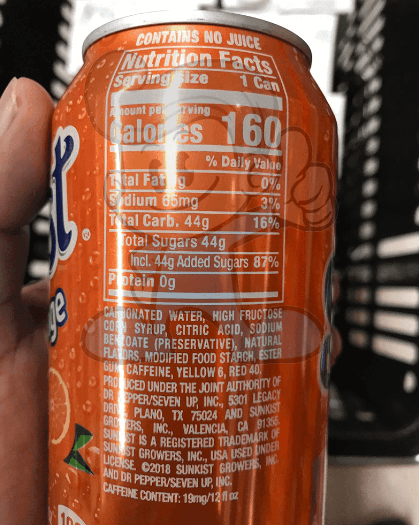 Sunkist Orange Soda Pop (6 X 12 Fl. Oz.) Groceries