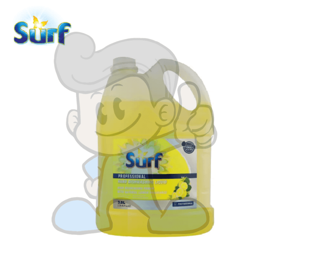 Surf Professional Hand Dishwashing Liquid Lemon 3.8L Household Supplies