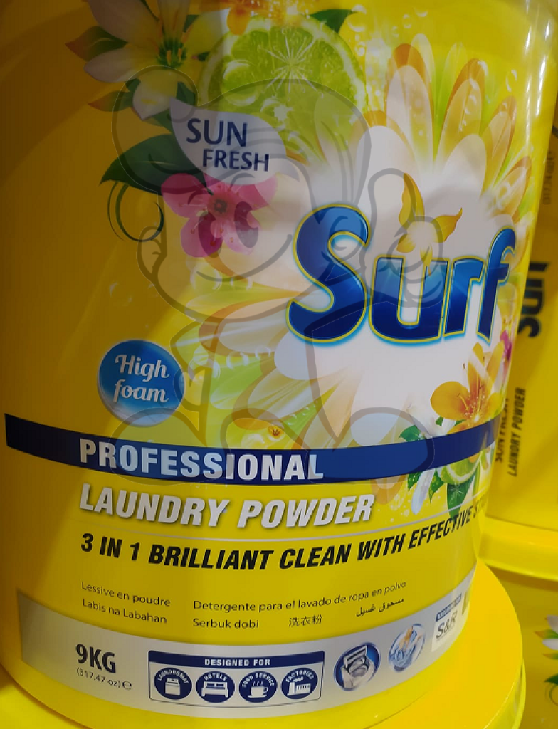 Surf Professional Sun Fresh Laundry Powder 9Kg Household Supplies