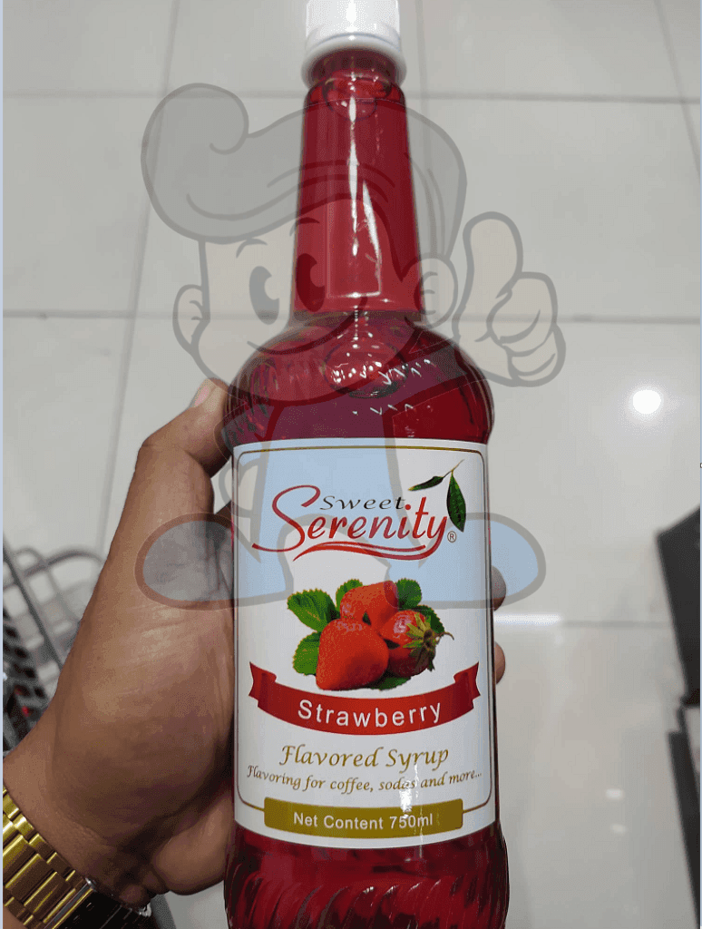 Sweet Serenity Strawberry Syrup 750Ml Groceries