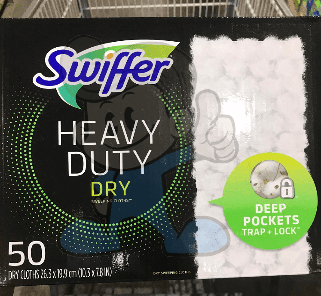 Swiffer Sweeper Heavy Duty Dry Sweeping Cloth Refills 50-Count Laundry & Cleaning Equipment