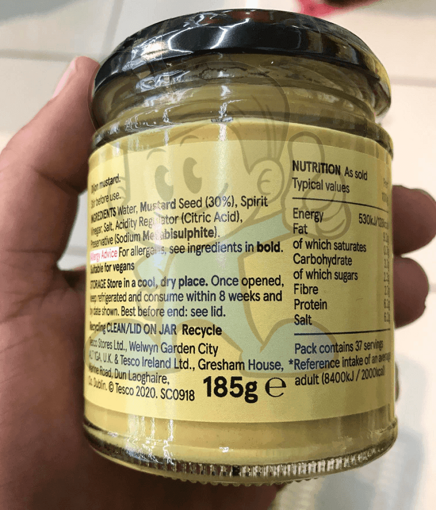 Tesco Dijon Mustard (2 X 185G) Groceries