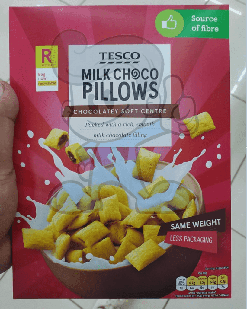 Tesco Pillows With Milk Chocolate Filling (2 X 375G) Groceries