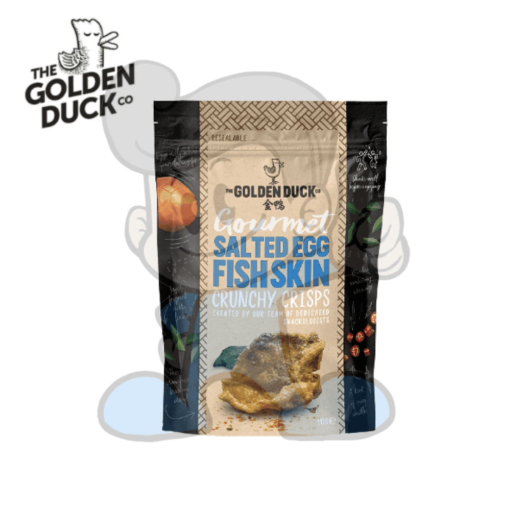 The Golden Duck Salted Egg Yolk Fish Skin Crunchy Crisps 105G Groceries