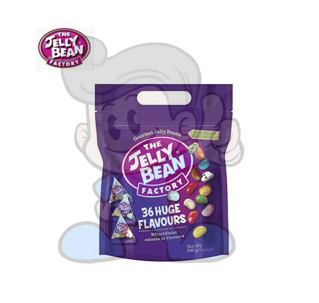 The Jelly Bean Factory Triangular Bag Sharing 36 Huge Flavour Pack 290G Groceries