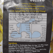 The Snak Yard Salted Egg Fish Skins (2 X 145G) Groceries
