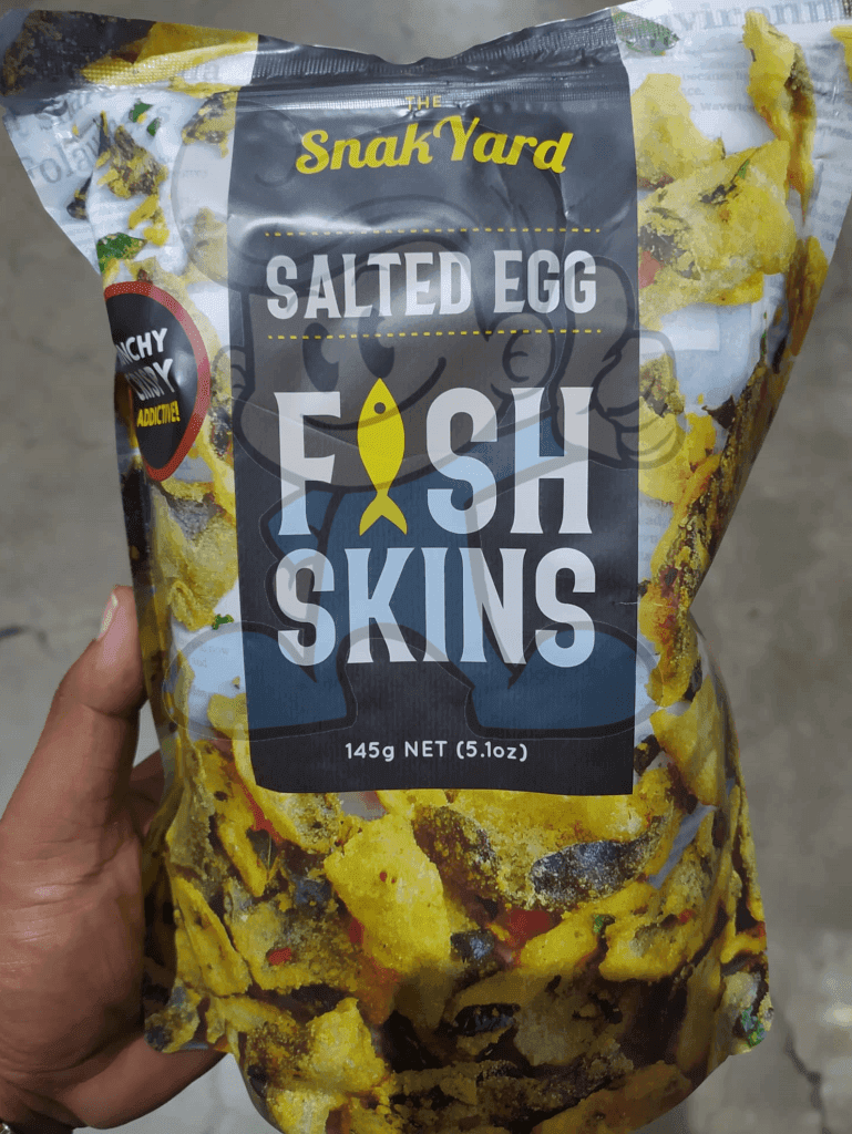 The Snak Yard Salted Egg Fish Skins (2 X 145G) Groceries