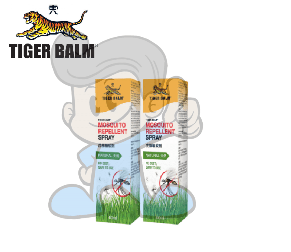 Tiger Balm Mosquito Repellent Spray Natural (2 X 60 Ml) Beauty