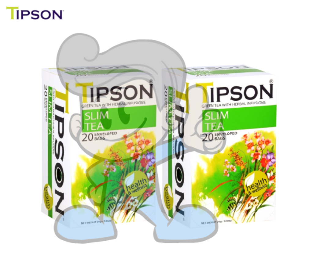 Tipson Green Tea With Herbal Infusions Slim (2 X 20S) Groceries