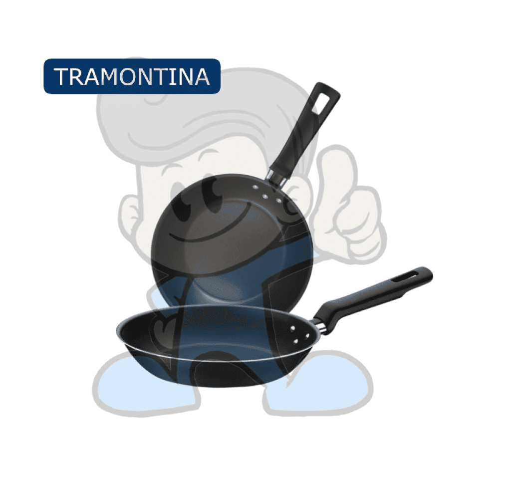 Tramontina Loreto Aluminum Frypan Black 1 Set Kitchen & Dining