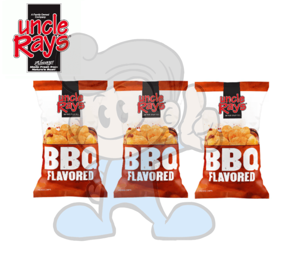 Uncle Rays Bbq Potato Chips (3 X 4.5Oz) Groceries