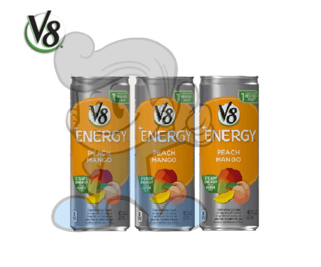 V8 Energy Peach Mango (3 X 237 Ml) Groceries