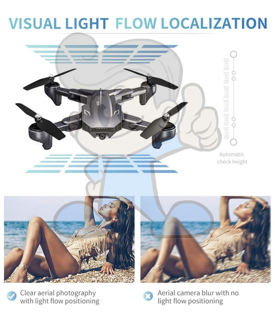 Visuo Xs816 720P/4K Dual Camera Optical Flow Drone Cameras & Drones