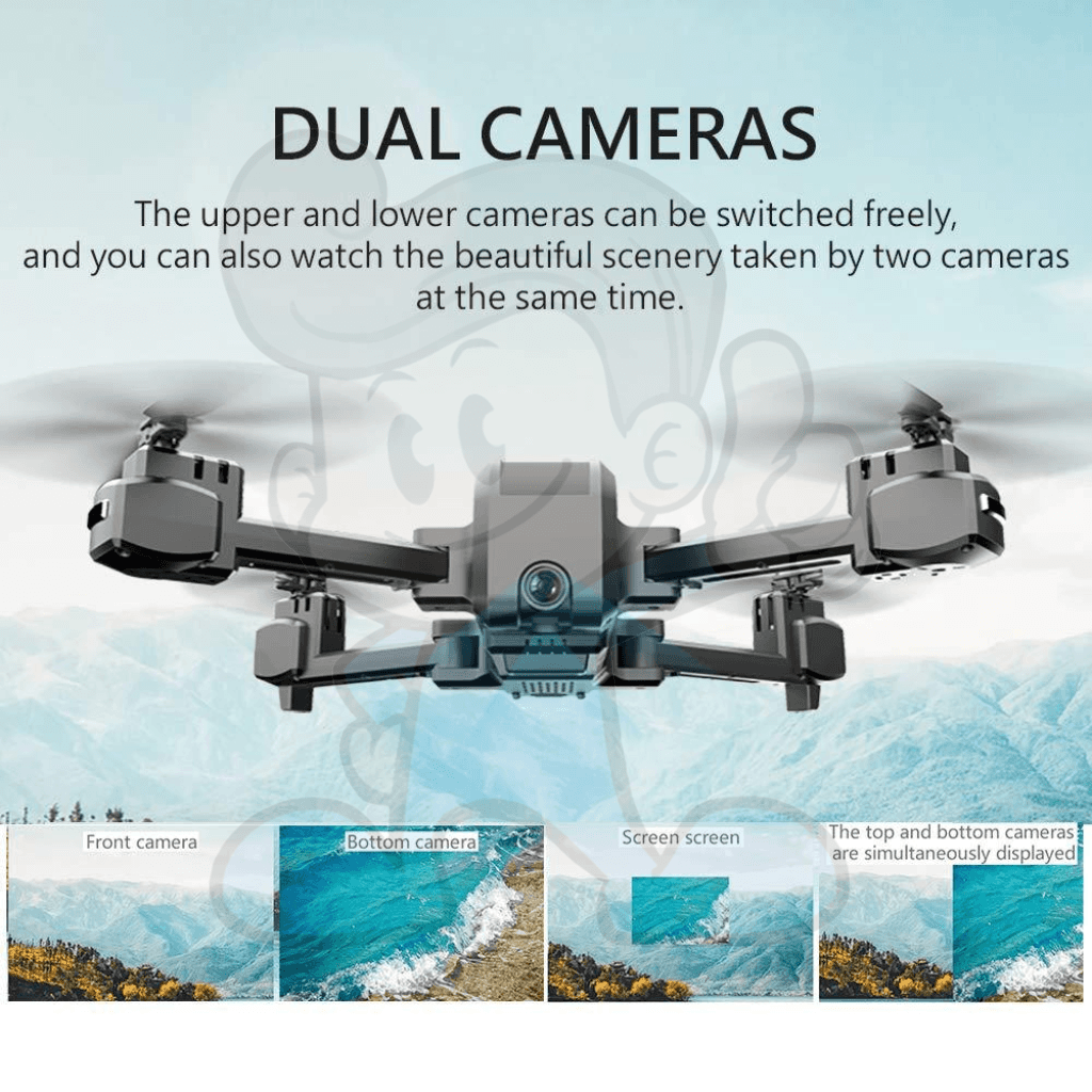 Visuo Zen K1 5G Wifi Fpv Gps With 4K Hd Dual Camera Brushless Foldable Rc Drone Quadcopter Cameras &