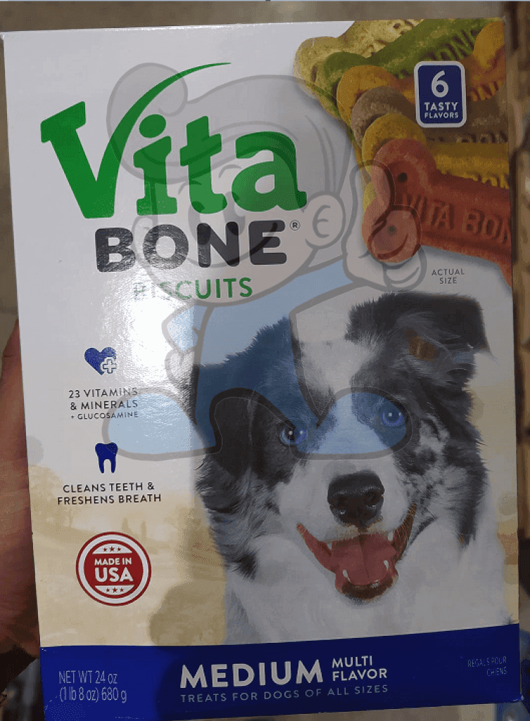 Vita Bone Multi Flavors Crunchy Biscuit Dog Treats 24Oz. Pet Supplies