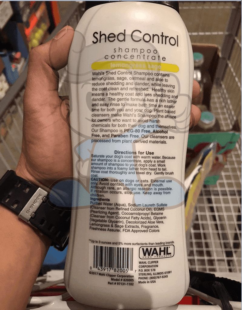 Wahl Shed Control Formula Dog Shampoo 24Oz Pet Supplies