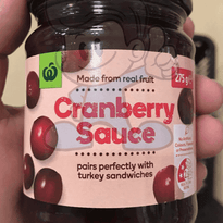 Woolworths Cranberry Sauce 275G Groceries