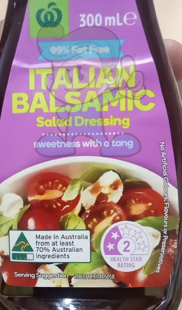 Woolworths Italian Balsamic Salad Dressing (2 X 300Ml) Groceries