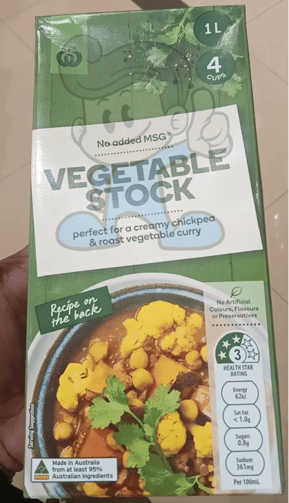 Woolworths Vegetable Stock (2 X 1L) Groceries