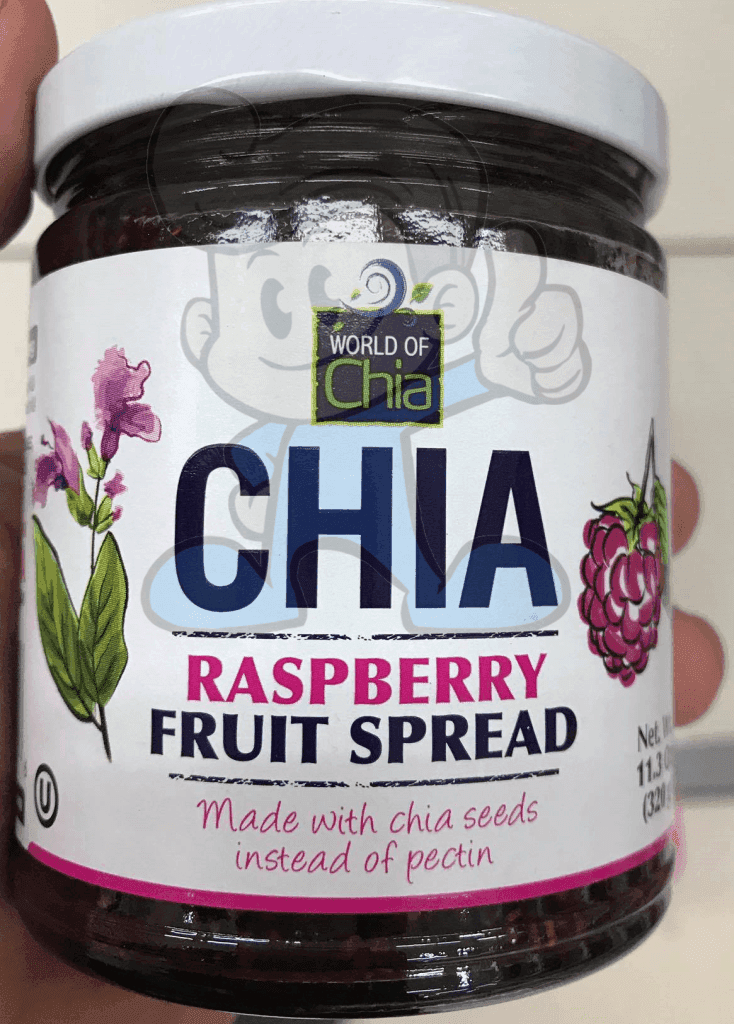 World Of Chia Raspberry Fruit Spread 320G Groceries