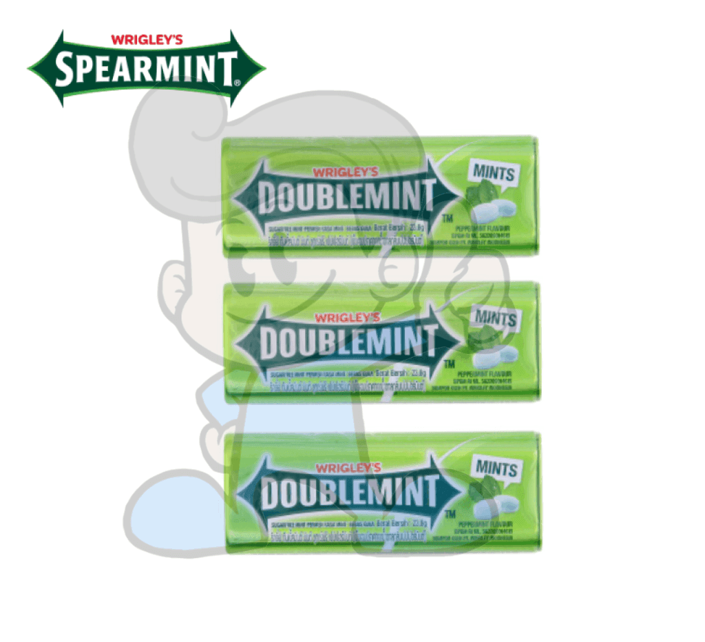Wrigleys Doublemint Sugar Free Peppermint Flavour Mints (3 X 23.8G) Groceries