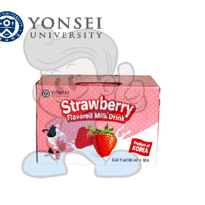 Yonsei Strawberry Flavored Milk Drink (6 X 190 Ml) Groceries